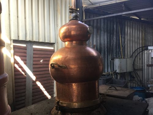 Traditional distillation of Cretan tsikoudia – raki